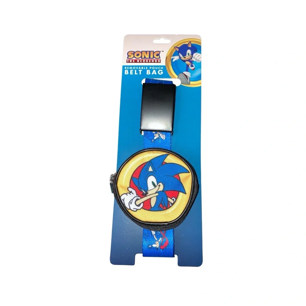 Sonic the Hedgehog Kids Blue Belt and Pouch Set